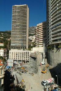 Construction de l'immeuble LE SAINT GEORGES  Monaco