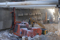 Construction de la Galerie Technique du Tunnel T33  Monaco