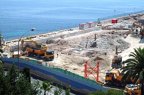 Construction de l'htel MONTE-CARLO BAY  Monaco
