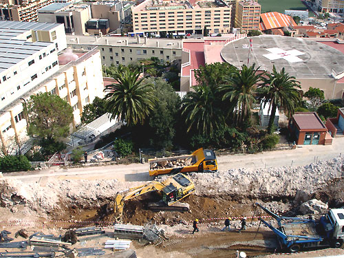 Construction d'une unit de sjours  l'hpital de Monaco